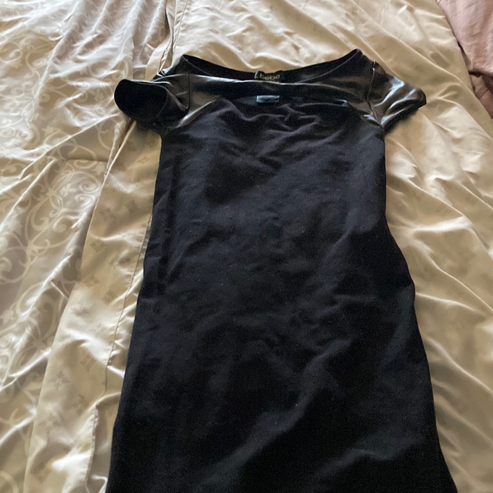 Bebe woman’s small petite black mini dress
